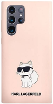 Панель Karl Lagerfeld Silicone Choupette для Samsung Galaxy S23 Ultra Pink (3666339117696) - зображення 2