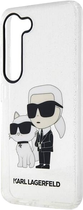 Etui Karl Lagerfeld Glitter Karl&Choupette do Samsung Galaxy S23 Plus Transparent (3666339114701) - obraz 3