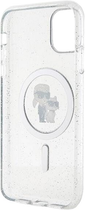 Панель Karl Lagerfeld Karl&Choupette Glitter MagSafe для Apple iPhone Xr/11 Transparent (3666339162672) - зображення 3