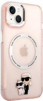 Панель Karl Lagerfeld Iconic Karl&Choupette Magsafe для Apple iPhone 14 Plus Pink 93666339087579) - зображення 3