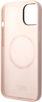 Панель Karl Lagerfeld Silicone Karl Head Magsafe для Apple iPhone 14 Light Pink (3666339078034) - зображення 3