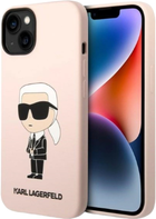 Etui Karl Lagerfeld Silicone Ikonik Magsafe do Apple iPhone 14 Pink (3666339087647) - obraz 1