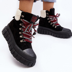 Жіночі зимові черевики високі Ralotta 39 Чорні (5905677013849) - зображення 4