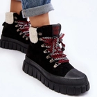 Жіночі зимові черевики високі Ralotta 39 Чорні (5905677013849) - зображення 6