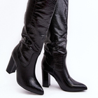 Жіночі чоботи Delul 40 Чорні (5905677993882) - зображення 1