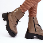 Жіночі черевики високі Lemar Anceria 37 Бежеві (5905677962468) - зображення 4