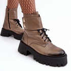 Жіночі черевики високі Lemar Anceria 37 Бежеві (5905677962468) - зображення 5