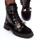 Жіночі зимові черевики високі S.Barski D&A MR870-76 39 Чорні (5905677950182) - зображення 6