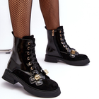 Жіночі зимові черевики високі S.Barski D&A MR870-76 39 Чорні (5905677950182) - зображення 7
