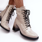 Жіночі зимові черевики високі S.Barski D&A MR870-06 38 Світло-сірі (5905677949612) - зображення 4
