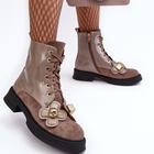 Жіночі зимові черевики високі S.Barski D&A MR870-76 37 Світло-коричневі (5905677949735) - зображення 3