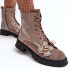 Жіночі зимові черевики високі S.Barski D&A MR870-76 37 Світло-коричневі (5905677949735) - зображення 6