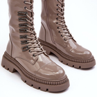 Жіночі зимові черевики високі S.Barski MR870-72 37 Темно-бежеві (5905677936797) - зображення 6
