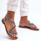 Жіночі сандалі Hayen 41 Блакитні (5905677646696) - зображення 1