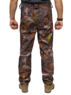 Костюм чоловічий Soft shel на флісі демісезонний куртка демісезонний куртка штани непромокальний Дубовий ліс 48 на блискавці із закритими на замок кишенями для полювання риболовлі - зображення 3