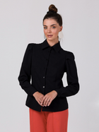 Koszula damska elegancka BeWear B277 XL Czarna (5905563719572)