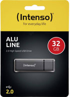 Флеш пам'ятьIntenso Alu Line 32GB USB 2.0 Grey (4034303016419) - зображення 3