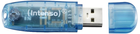 Флеш пам'ять Intenso Rainbow Line 4GB USB 2.0 Transparent-Blue (4034303008513) - зображення 2