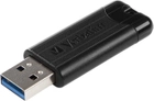 Pendrive Verbatim Storen Go PinStripe 256GB USB 3.0 Black (23942493204) - obraz 2