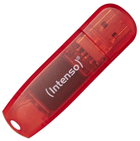 Pendrive Intenso Rainbow Line 128GB USB 2.0 Transparent-Red (4034303029976) - obraz 1
