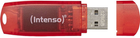 Pendrive Intenso Rainbow Line 128GB USB 2.0 Transparent-Red (4034303029976) - obraz 2