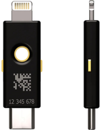 Klucz bezpieczeństwa Yubico 5Ci USB-C + Lightning Black (5060408461969) - obraz 3