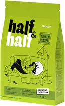 Сухой корм для кошек Half&Half с чувствительным пищеварением и кожей с индейкой