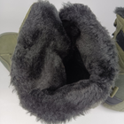 Зимние кожаные полуберцы на меху Oksy Tactical ботинки экомех Olive размер 43 - изображение 9