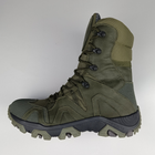 Зимові шкіряні берці Oksy Tactical на мембрані GORE-TEX черевики Olive розмір 45 - зображення 8
