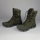 Зимние кожаные берцы Oksy Tactical на мембране GORE-TEX ботинки Olive размер 45 - изображение 11
