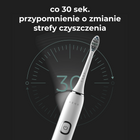 Електрична зубна щітка AENO DB3, 46000 обертів за хвилину, бездротова зарядка, біла, 4 насадки - зображення 12
