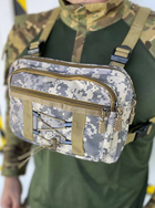Тактична сумка нагрудна Tactical Bag Піксель - изображение 2