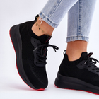 Sneakersy damskie z siatki na platformie do kostki wsuwane Cross Jeans LL2R4032C 41 Czarne (8697319464580) - obraz 3