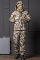Мужская куртка Softshell мультикам с капюшоном и липучками под водонепроницаемая шеврона 5XL - изображение 2