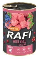 Вологий корм для щенят Dolina Noteci Rafi Cans Junior with Veal