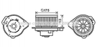 Вентилятор печі AVA COOLING VO8174 Volvo V70, C70, XC70 917429, 9171429, 9166020