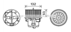 Вентилятори печі AVA COOLING VO8179 Volvo XC70, V60, V70, XC60, S80, S60 8623277, 31291517