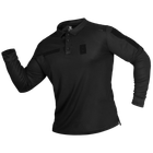 Поло футболка тактическая мужская с длинным рукавом для силовых структур Paladin Черная (7367), S (OPT-10501) - изображение 1
