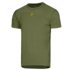 Футболка тактическая мужская универсальная для силовых структур Зеленая (Золотой Тризубец) (7200), XL (OPT-8081) - изображение 1