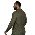 Поло футболка тактическая мужская с длинным рукавом для силовых структур CM Олива (7368), XXL (OPT-10501) - изображение 3