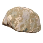 Балістичний армійський шолом піхотний, військова куленепробивна армійська каска універсальна, з захистом вух, клас рівня NIJ IIIA (вітчизняний клас 1-А), з чохлом на каску типу піксель - зображення 4