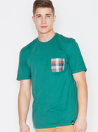 T-shirt męski bawełniany Visent V002 L Zielony (5902249100525) - obraz 1