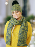 Комплект жіночий (шапка+шарф) Kamea K.22.261.17 One Size Різнокольоровий (5903246771374) - зображення 2