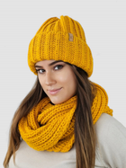 Комплект жіночий (шапка+снуд) Kamea K.23.212.25 One Size Жовтий (5903246782004) - зображення 2