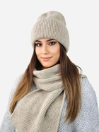 Комплект жіночий (шапка+шарф) Kamea K.23.232.03 One Size Бежевий (5903246783391) - зображення 1