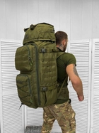 Тактичний рамний рюкзак Tactical Bag Olive 100 л - изображение 1
