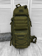 Тактичний рамний рюкзак Tactical Bag Olive 100 л - изображение 7