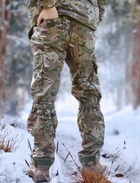 Зимний мужской костюм Рип-Стоп -20°C Утепленный бушлат и брюки Мультикам 48 - изображение 6
