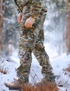 Зимний мужской костюм Рип-Стоп -20°C Утепленный бушлат и брюки Мультикам 50 - изображение 7
