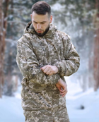 Зимний мужской костюм Рип-Стоп -20°C Утепленный бушлат и брюки Пиксель 54 - изображение 3